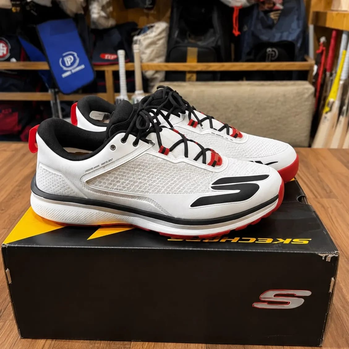 Skechers Cricket Elite Cricket Shoes – Red / Black